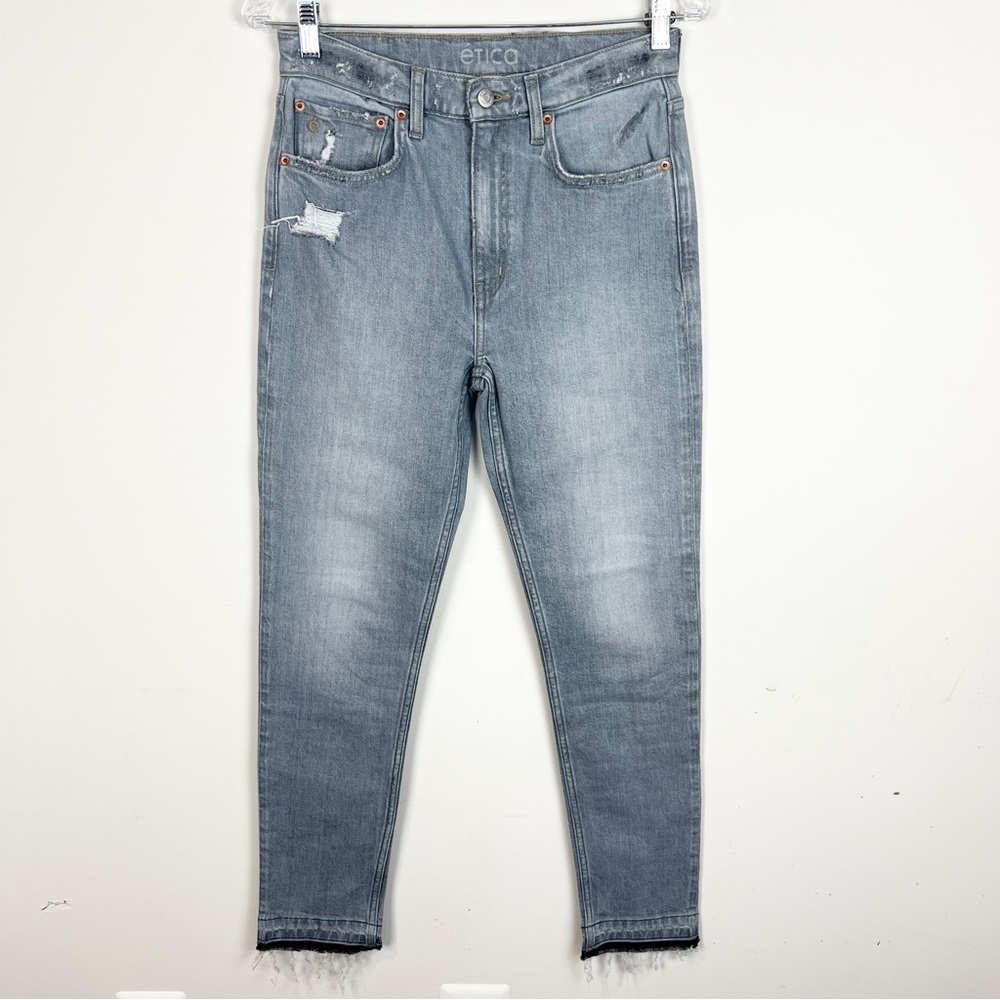 Etica Faded Blue Skinny Jeans
